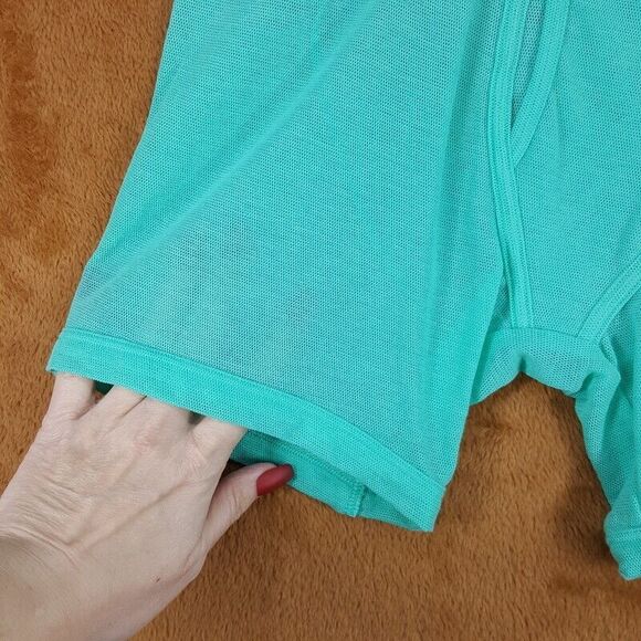 CALVIN KLEIN Mens Large Aqua Green Mesh This is Love Boxer Briefs - Picture 5 of 7